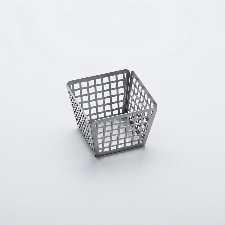 Product image #2 for American Metalcraft Laser-Cut 4-Inch Square Stainless Steel Nestable Fry Basket