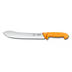 Thumbnail image #1 for Swibo 10-Inch Stamped Butcher's Knife with Normal Edge and Orange Handle