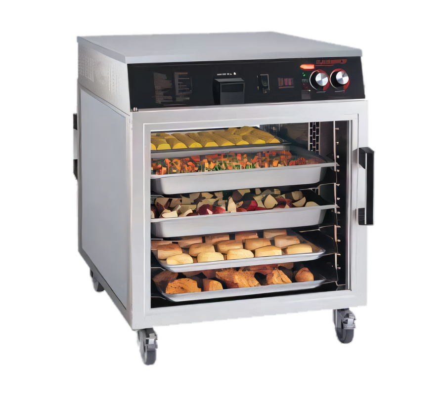 Product image #1 for Hatco Flav-R-Savor® Pass-Thru Mobile Heated Holding Cabinet with Glass Doors, 6 Full-Size Sheet Pan Capacity