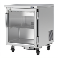 Turbo Air PRO Series 1-Section Undercounter Glass Door Refrigerator, 6.8 Cu. Ft.