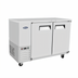Thumbnail image #1 for 48-Inch Two-Section Stainless Steel Back Bar Cooler with Solid Doors and Side-Mounted Self-Contained Refrigeration