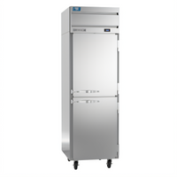 Beverage-Air Cross Temp® Full-Height Convertible Reach-In Refrigerator/Freezer, 1-Section, 23.1 Cu. Ft., Top-Mounted Self-Contained, 2 Half Solid Doors