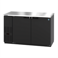 Hoshizaki BB59 Two-Section Reach-In Back Bar Cooler, 59-1/2 Inch, Solid Swing Doors, Self-Contained Side-Mount