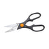 Thumbnail image #1 for Winco 11-Inch All-Purpose Kitchen Shears with Stainless Steel Blades, Black Handles, and Bottle Cap Opener