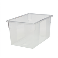 Rubbermaid Commercial 21.5 Gallon Clear Polycarbonate Food/Tote Box with Date Control Panel