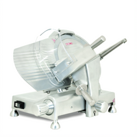 Omcan Manual Gravity Feed 12-Inch Commercial Meat Slicer, 1/3 HP, 110V, Belt Drive