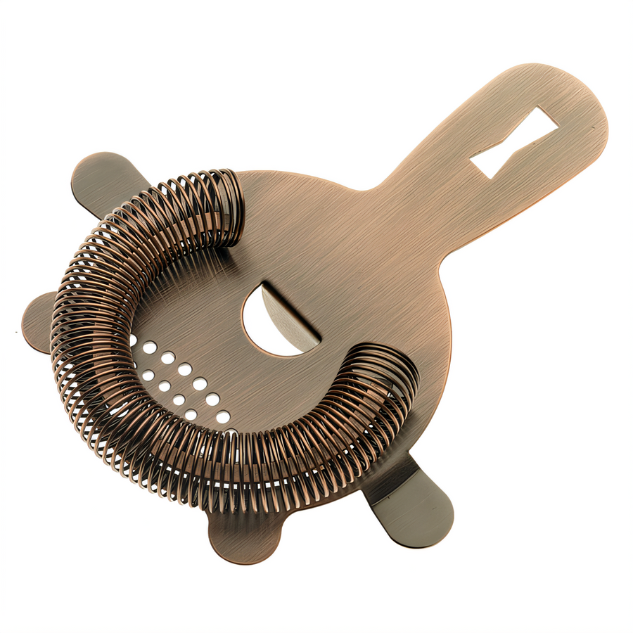 Product image #1 for Barfly Heavy-Duty 4-Prong Spring Bar Strainer, Antique Copper-Plated, 5-5/8 Inch