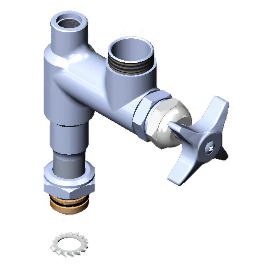 Product image #1 for T&S Brass Big-Flo EasyInstall Add-On Faucet Assembly, Less Nozzle