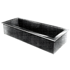 Thumbnail image #1 for Delfield N8046N Narrow Drop-In Ice-Cooled Cold Pan, 46-3/4" W x 18" D, 2 x 12" x 20" Pans