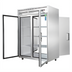 Thumbnail image #1 for Everest Refrigeration 49-5/8-Inch Wide Two-Section Pass-Thru Reach-In Refrigerator, 48 Cu. Ft., Stainless Steel, Glass Front/Solid Rear Doors