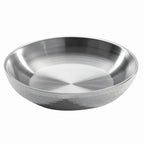 Thumbnail image #1 for American Metalcraft DWHSEA10 10-Inch Round Double-Wall Stainless Steel Seafood Tray, Hammered Finish Case of 4