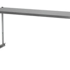 Thumbnail image #1 for Turbo Air TSOS-P4 Single-Tier Stainless Steel Overshelf for Pizza Table, 45.25"W x 11.75"D x 30.5"H