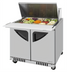 Thumbnail image #1 for Turbo Air Super Deluxe 36-1/4 Inch Two-Section Sandwich/Salad Mega Top Prep Table, 15-Pan, 8.8 Cu. Ft.