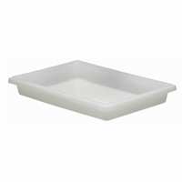 Cambro 18 x 26 x 3-1/2-Inch 5-Gallon Polyethylene Food Storage Container, Natural White