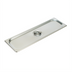 Thumbnail image #2 for Winco Half-Size Long Solid Stainless Steel Steam Table Pan Cover with Handle, 25 Gauge