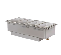 Hatco Drop-In Rectangular 4/3-Size Heated Well with Drain, High-Watt, Thermostatic Controls