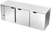 Thumbnail image #1 for Beverage-Air BB94HC-S Three-Section Solid Door Back Bar Refrigerator, 94-Inch Stainless Steel, Left-Mounted Self-Contained