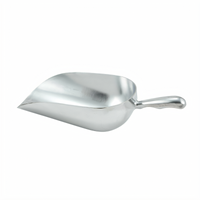 Winco 85 oz Aluminum Round-Bottom Utility Scoop
