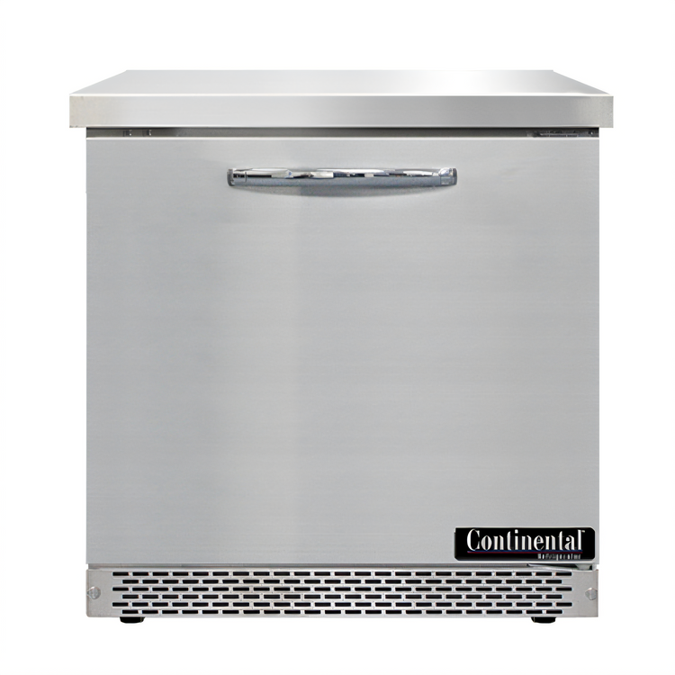 Product image #1 for Continental Refrigerator 32-Inch Front-Breathing Worktop Freezer, 9.0 Cu. Ft., 1-Section, Stainless Steel, R290