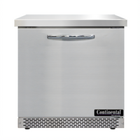 Continental Refrigerator 32-Inch Front-Breathing Worktop Freezer, 9.0 Cu. Ft., 1-Section, Stainless Steel, R290
