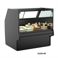 Structural Concepts Fusion® 99-3/4 Inch Wide Refrigerated Service Case with Lift-Up Front Glass, Remote Refrigeration