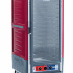 Thumbnail image #1 for Metro C5 Insulation Armour C537-MFC-4 Mobile Moisture Heated Holding & Proofing Cabinet, 3/4 Height, Clear Door, 3-Inch Slides