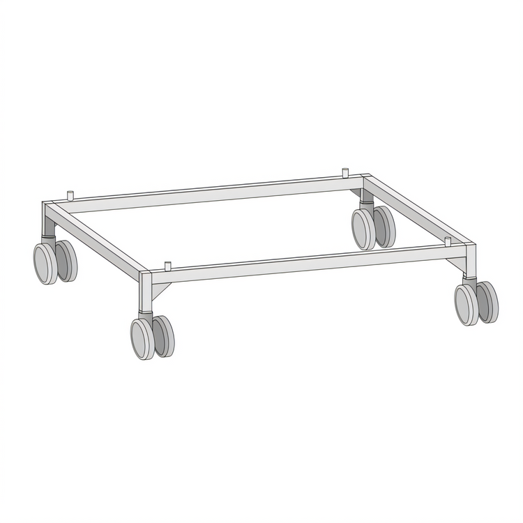 Product image #1 for RATIONAL UG I Mobile Open-Base Low Oven Stand for Combi-Duo SCC 61/CMP 61