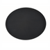 Thumbnail image #1 for Winco Deluxe 26 x 22 Inch Oval Black Fiberglass Non-Slip Tray