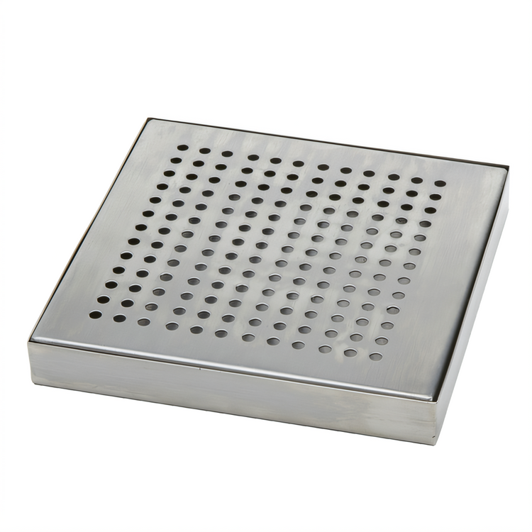 Product image #1 for American Metalcraft 6" x 6" x 3/4" Square Stainless Steel Drip Tray