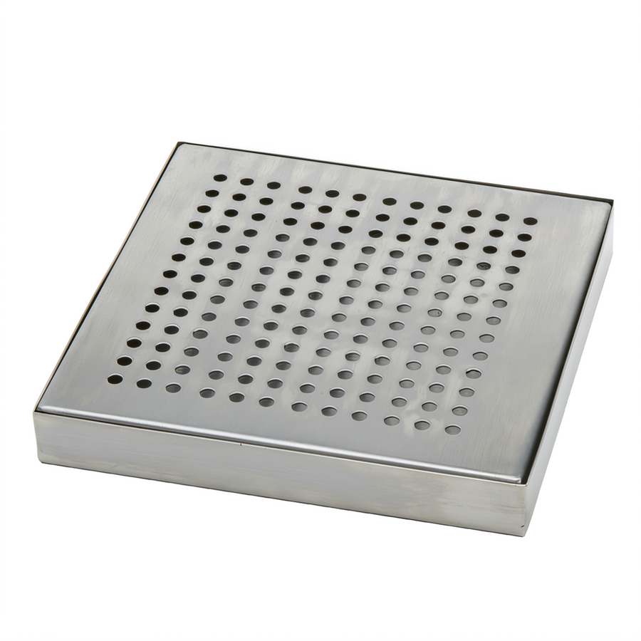 Product image #1 for American Metalcraft 6" x 6" x 3/4" Square Stainless Steel Drip Tray