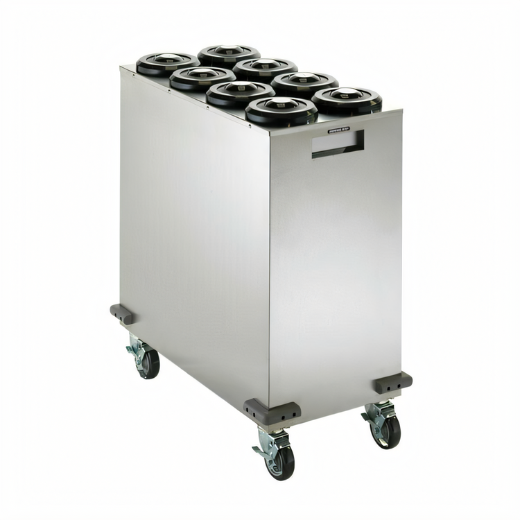 Product image #1 for Dispense-Rite Mobile Stainless Steel Cup Dispensing Cart with 8 Dispensers