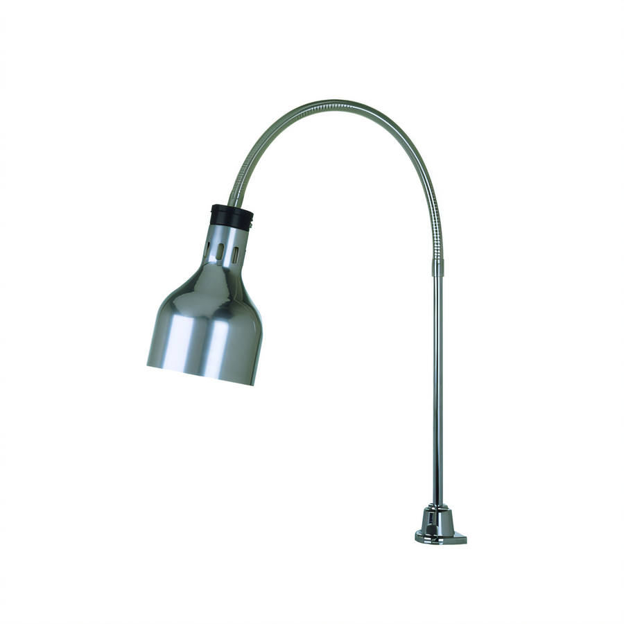 Product image #1 for Cres Cor Portable Gooseneck Infrared Countertop Warmer with 250W Lamp, Polished Nickel Hood