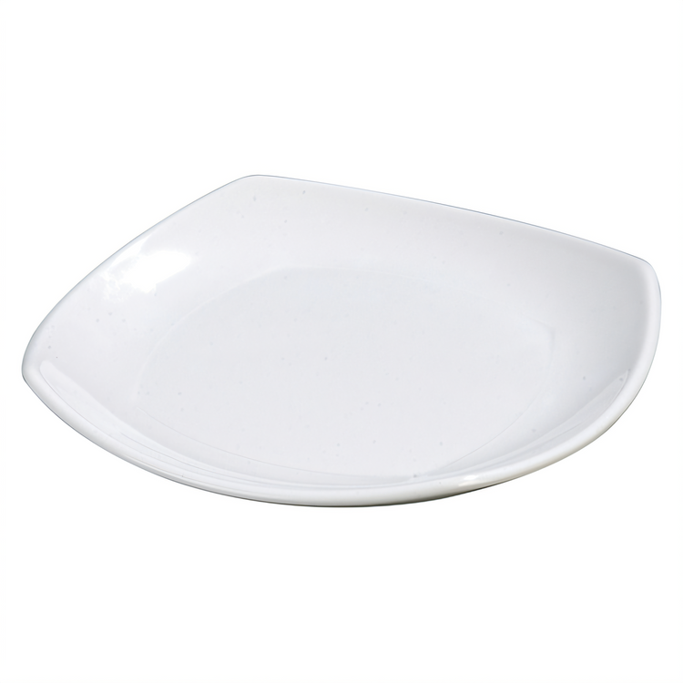 Product image #1 for Carlisle 7-3/4-Inch Square White Melamine Dinner Plate with Rolled Edge