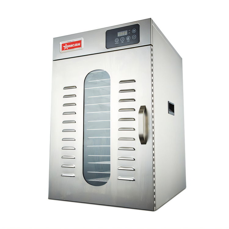 Product image #1 for Omcan 16-Tray Single Zone Stainless Steel Commercial Food Dehydrator with Digital Touchscreen Control