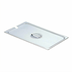 Thumbnail image #1 for Full-Size Flat Stainless Steel Slotted Steam Table Pan Cover with Handle