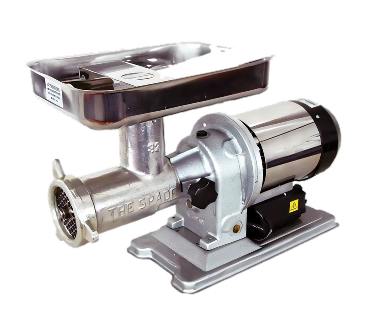 Product image #1 for Omcan Elite Series #32 Heavy-Duty Commercial Bench Electric Meat Grinder, 1.5 HP, Polished Aluminum, 110V