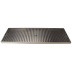 Thumbnail image #1 for Micro Matic USA DP-820D-24 Surface-Mount Stainless Steel Drip Tray Trough with Perforated Screen, 24 x 8 Inches