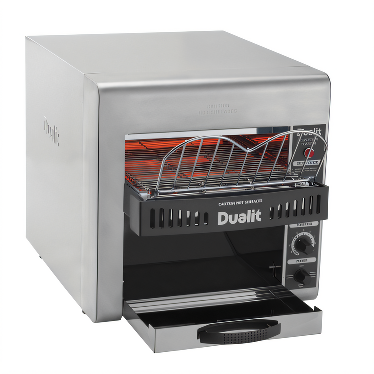 Product image #1 for BakeryXpress Countertop Conveyor Toaster with 2-Slice Feed, 9.8-Inch Belt, and Quartz Elements