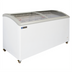Thumbnail image #1 for Master-Bilt COLDIN-3 64 3/8 Inch Wide Curved Glass Lid Display Chest Freezer, 17.6 Cu. Ft., White, 115V
