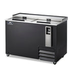 Thumbnail image #1 for Arctic Air AUB50R Horizontal Bottle Cooler, 13.7 Cu. Ft., 50-Inch, Locking Sliding Lids, Black Exterior