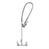 Thumbnail image #1 for T&S EasyInstall B-0133-ADF-LN 8 Inch Wall-Mount Pre-Rinse Unit with Mixing Faucet, 18 Inch Riser & 1.42 GPM Spray Valve, Polished Chrome