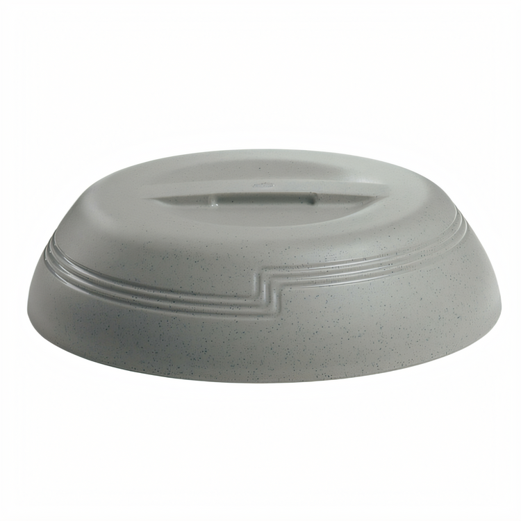 Product image #2 for Cambro Shoreline Low Profile Insulated Dome Cover for 9-Inch Plate, Speckled Gray