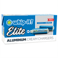 Whip-It! Elite Advance Cleaned Aluminum N2O Cream Chargers - 100 Pack