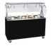 Thumbnail image #1 for 2-Series Affordable Portable Brushed Aluminum Cashier Station with Stainless Steel Work Top and Open Base