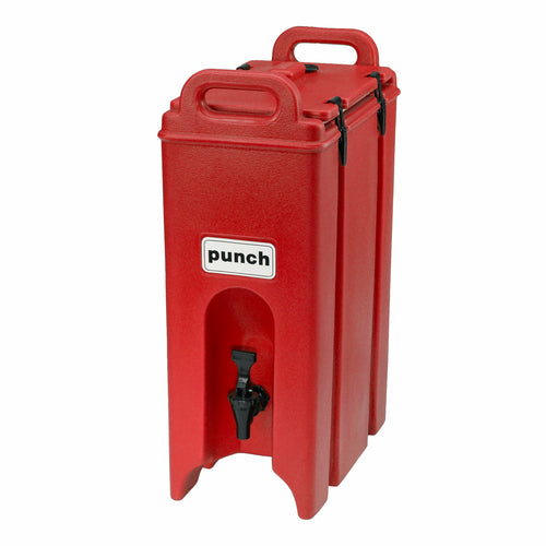 Product image #1 for Cambro Camtainer 4-3/4 Gallon Hot Red Insulated Beverage Carrier