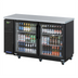 Thumbnail image #1 for Turbo Air Super Deluxe Narrow 2-Section Glass Door Back Bar Cooler