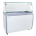 Thumbnail image #1 for 50-Inch Ice Cream Dipping Display Freezer with Flat Glass Sneeze Guard and Sliding Door