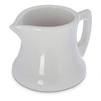 Carlisle 3 oz White SAN Handled Creamer Pitcher