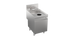 Thumbnail image #1 for Krowne Stadium Series Freestanding Stainless Steel Underbar Waste Sink Unit with Cabinet Base and Locking Door, 18 x 29 x 37 Inches