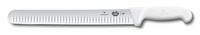 Victorinox Fibrox HACCP 12-Inch Granton Edge Slicer Knife with White Slip-Resistant Handle